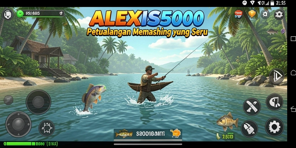 Gambaran gameplay ALEXIS500 yang menarik saat memancing.