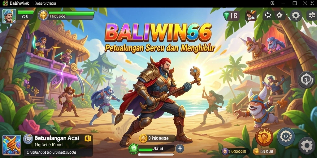 Screenshot utama BALIWIN66 menampilkan gameplay seru yang penuh aksi.