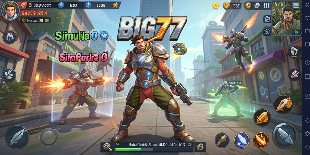 Tampilan gameplay <strong>BIG77</strong> yang menyenangkan dan menarik dalam simulasi.