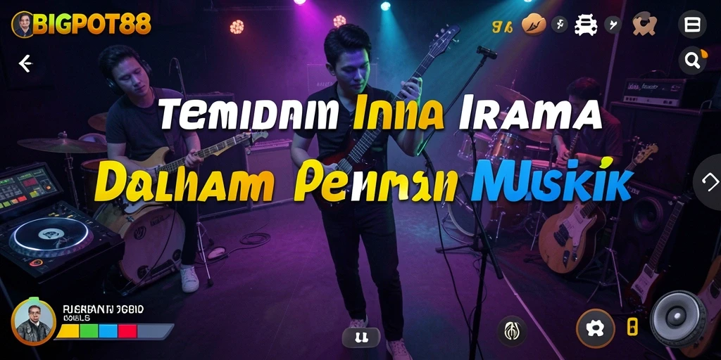 Tampilan gameplay interaktif dari aplikasi musik BIGPOT88.