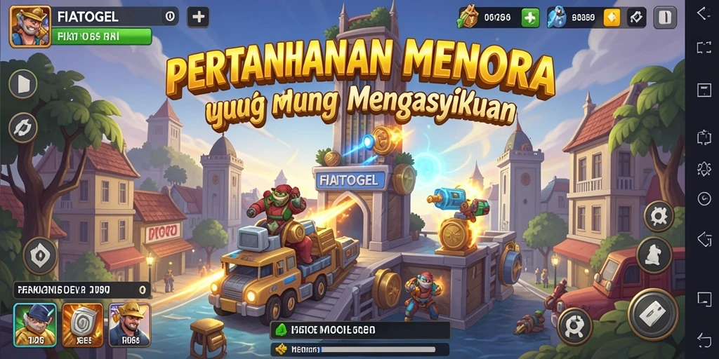 Tampilan gameplay seru dan menegangkan dari <strong>FIATOGEL</strong> dalam genre Tower Defense.