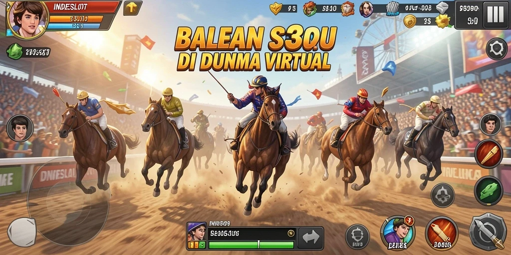 Tampilan gameplay seru di INDESLOT303 dengan balapan cepat dan kendaraan menarik.