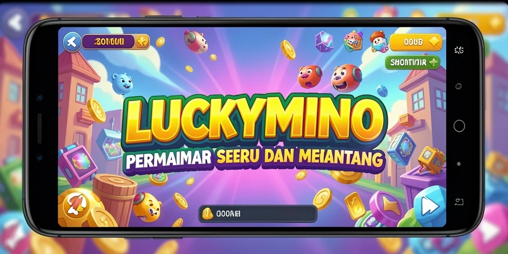 Screenshot gameplay LUCKYMINO yang penuh aksi dan tantangan.