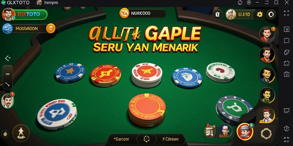 Screenshot utama gameplay Gaple OLXTOTO yang seru.