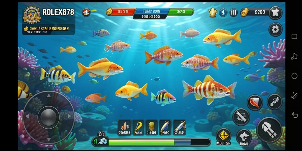 Gameplay seru menembak ikan dengan grafis menawan.