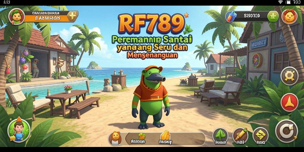 Screenshot utama RR789 menampilkan aksi seru gameplay casual.