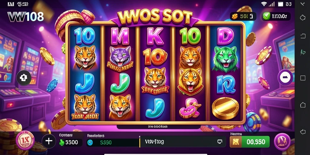 Tampilan gameplay VW108 yang menakjubkan dan penuh warna.